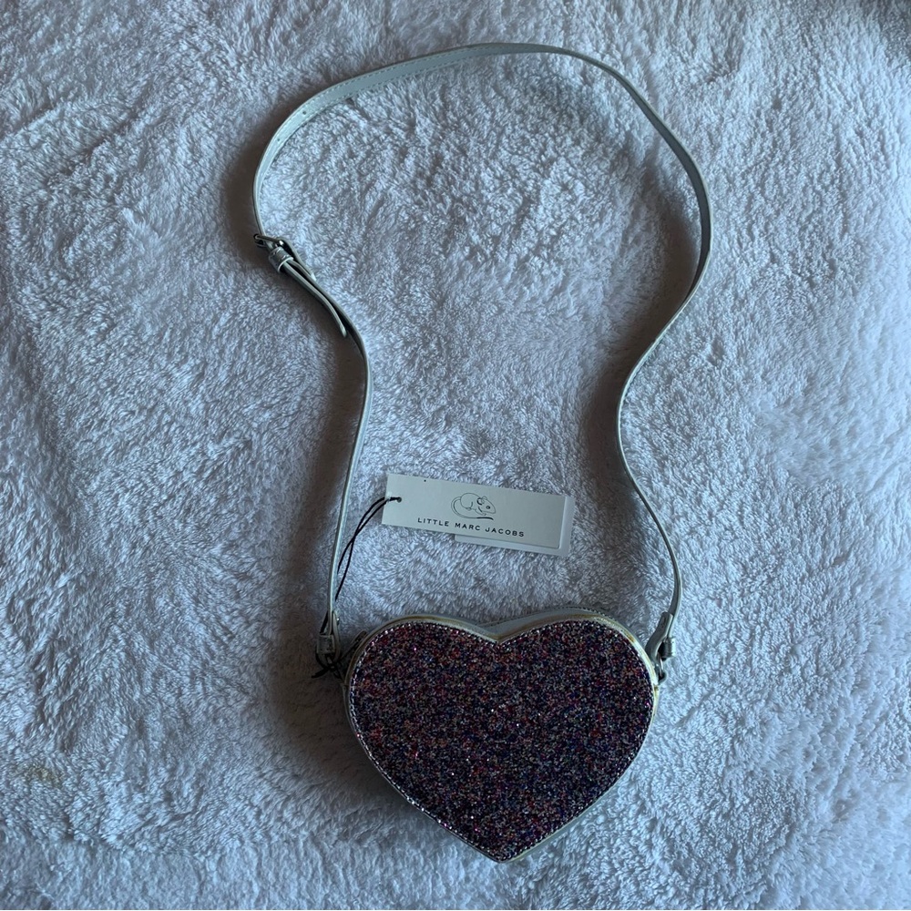 Little Marc Jacobs glitter heart shaped bag